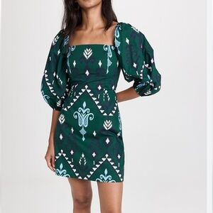 Cara Cara XS Montauk dress in Jackson Emerald